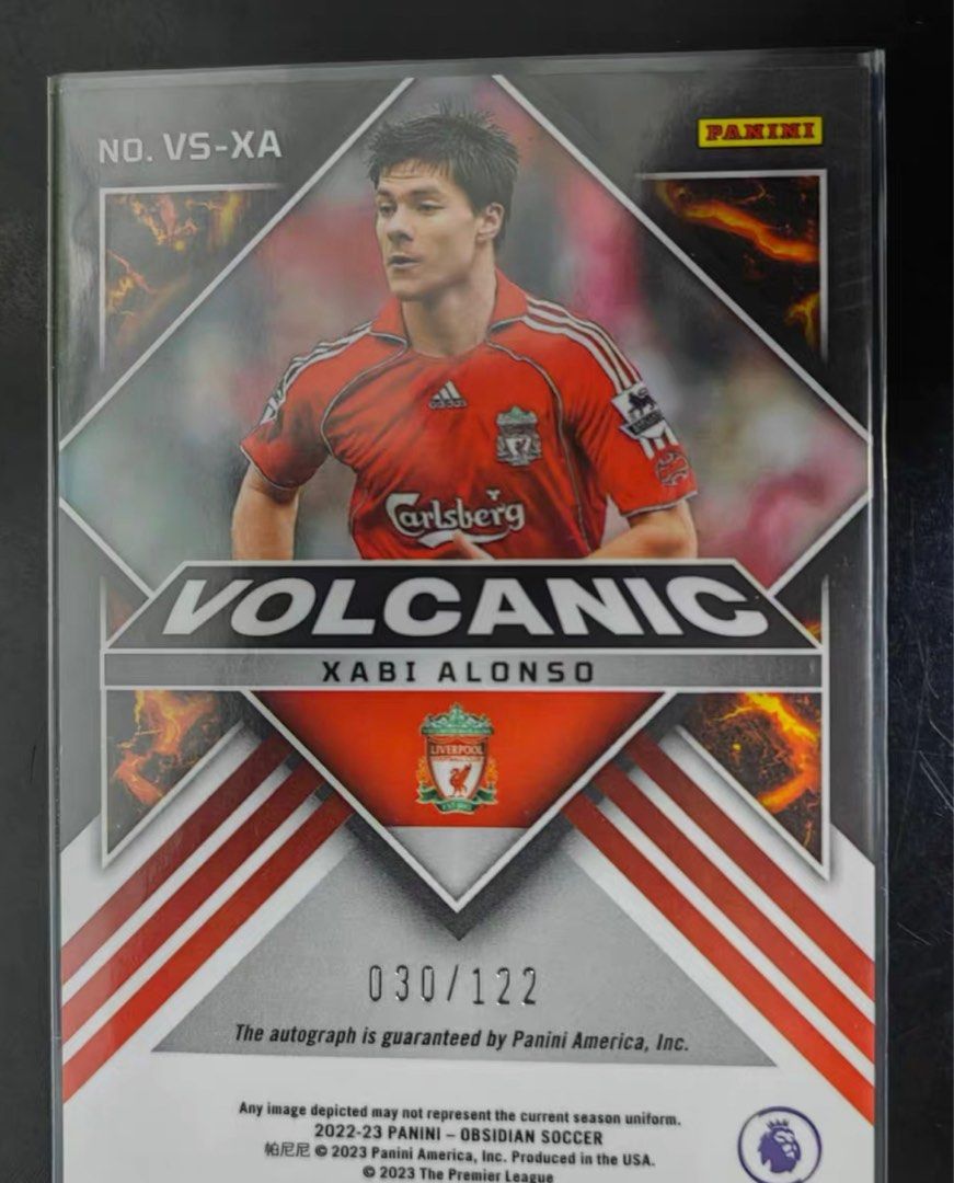 Xabi Alonso auto /122 Panini Obsidian Liverpool Bayern Spain 