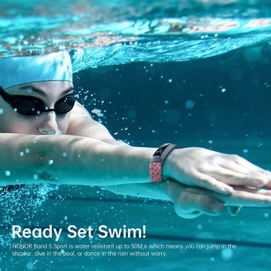 Xiaomi Honor Band 5 Pink Fitness Tracker Smart Watch for Swimming