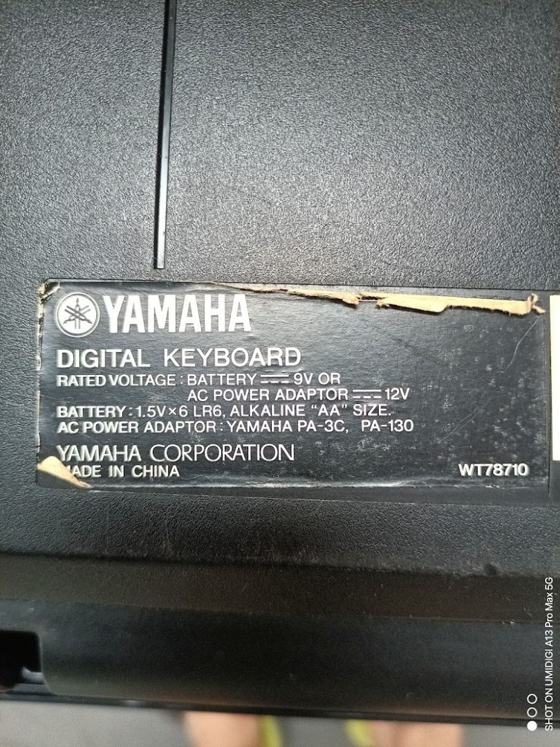 Yamaha digital keyboard wt78710 deals