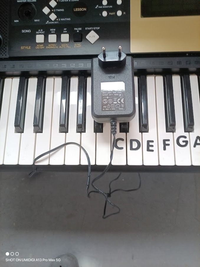 Yamaha Digital keyboard piano wt78710 can operate on Battery and adaptor