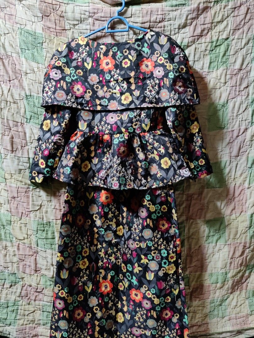 Zalia jacquard store peplum kebaya