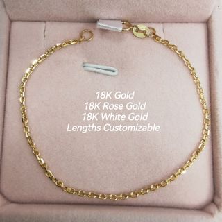 18K Gold Rose Gold White Gold Chains 收藏品 3