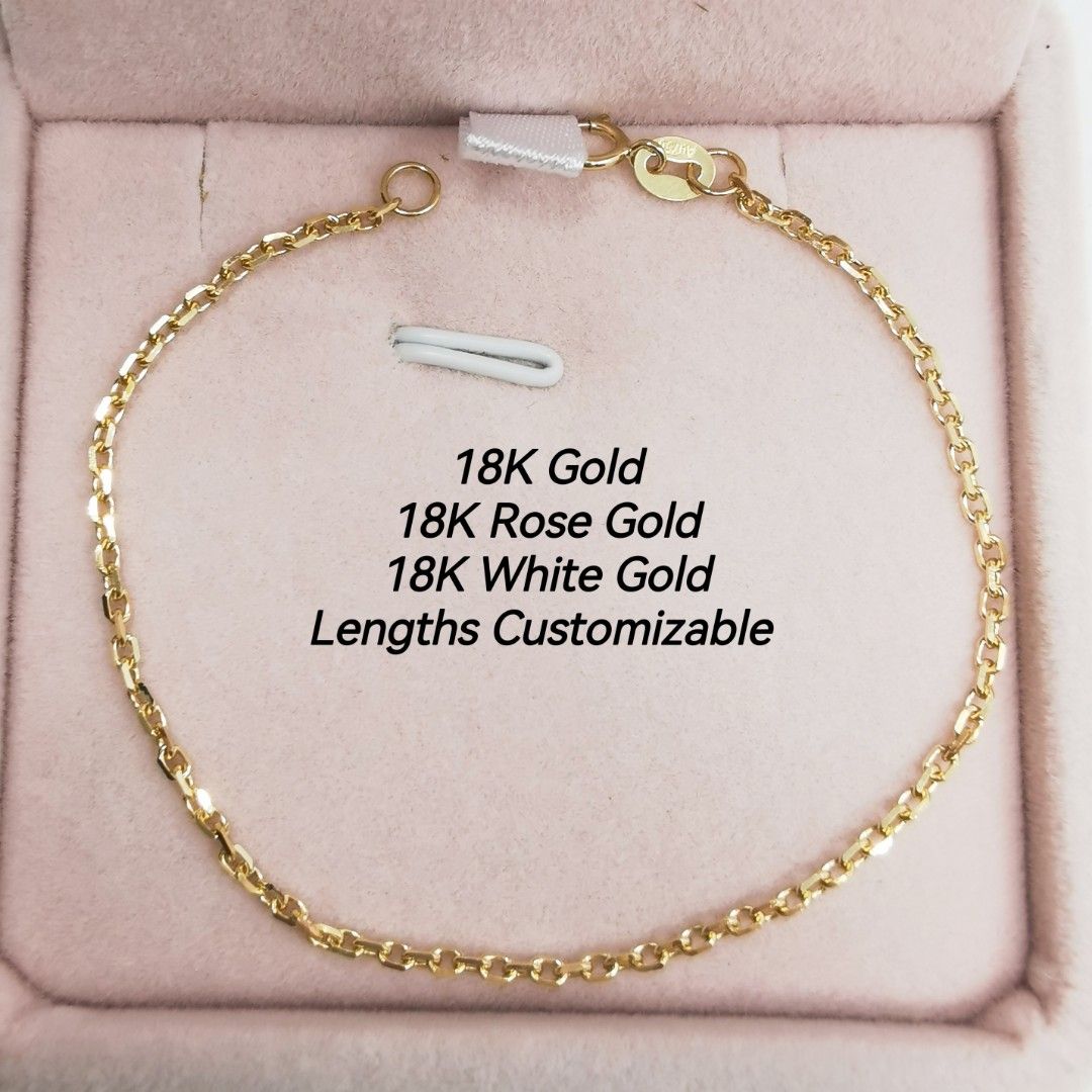 Gold chain clearance bracelet 18k