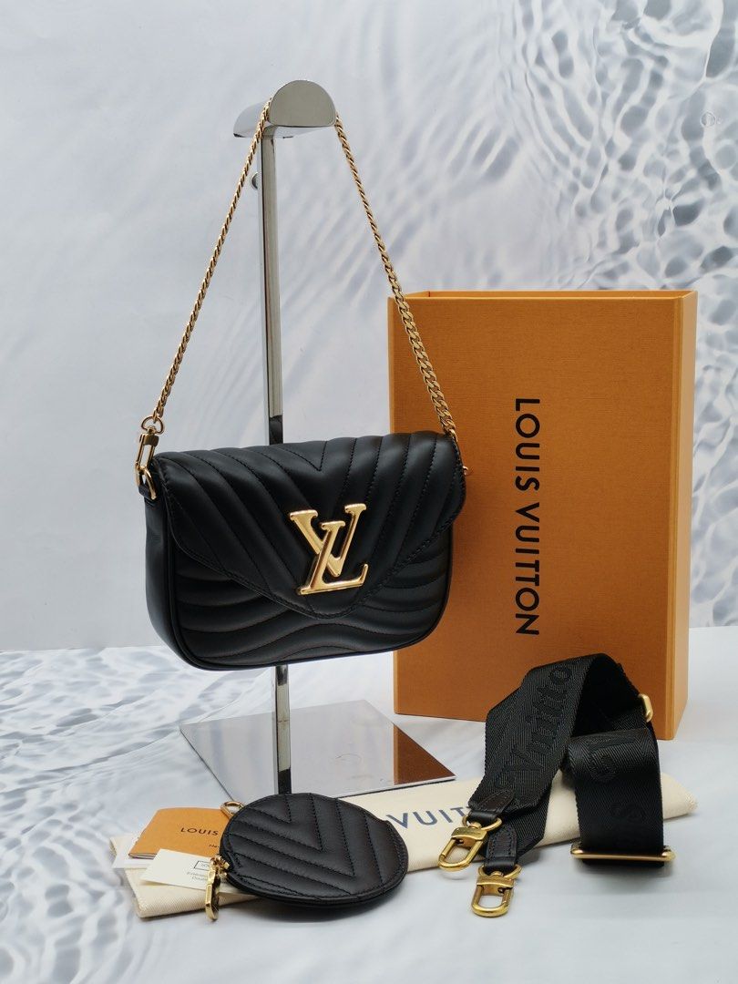 2020 LOUIS VUITTON NEW WAVE MULTI POCHETTE CROSSBODY BAG WITH 2 REMOVABLE ADJUSTABLE STRAP FULL SET