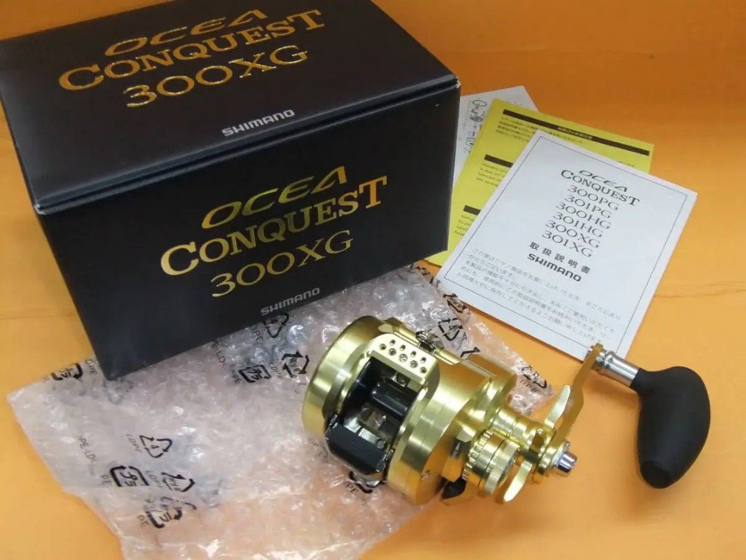 22SHIMANO OCEA CONQUEST 300XG ゴールド SHIMANO OCEA CONQUEST 300HG