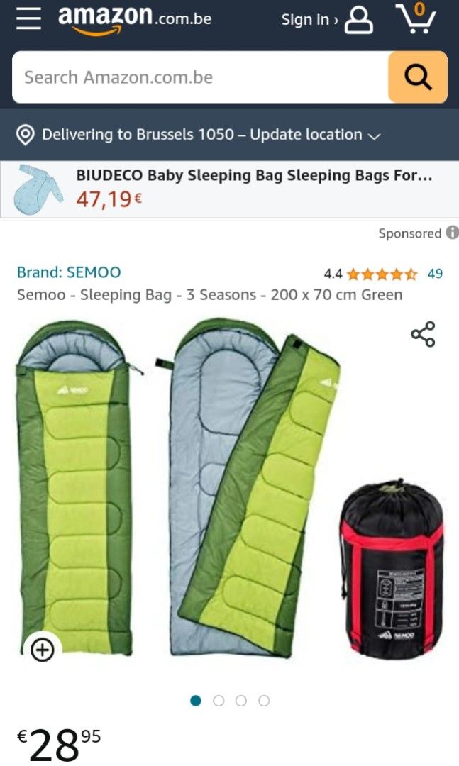 Semoo deals sleeping bag