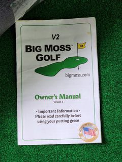 3ft.(W) x 12ft. (L) Big Moss 3 Holes  Golf Indoor Putting Mat