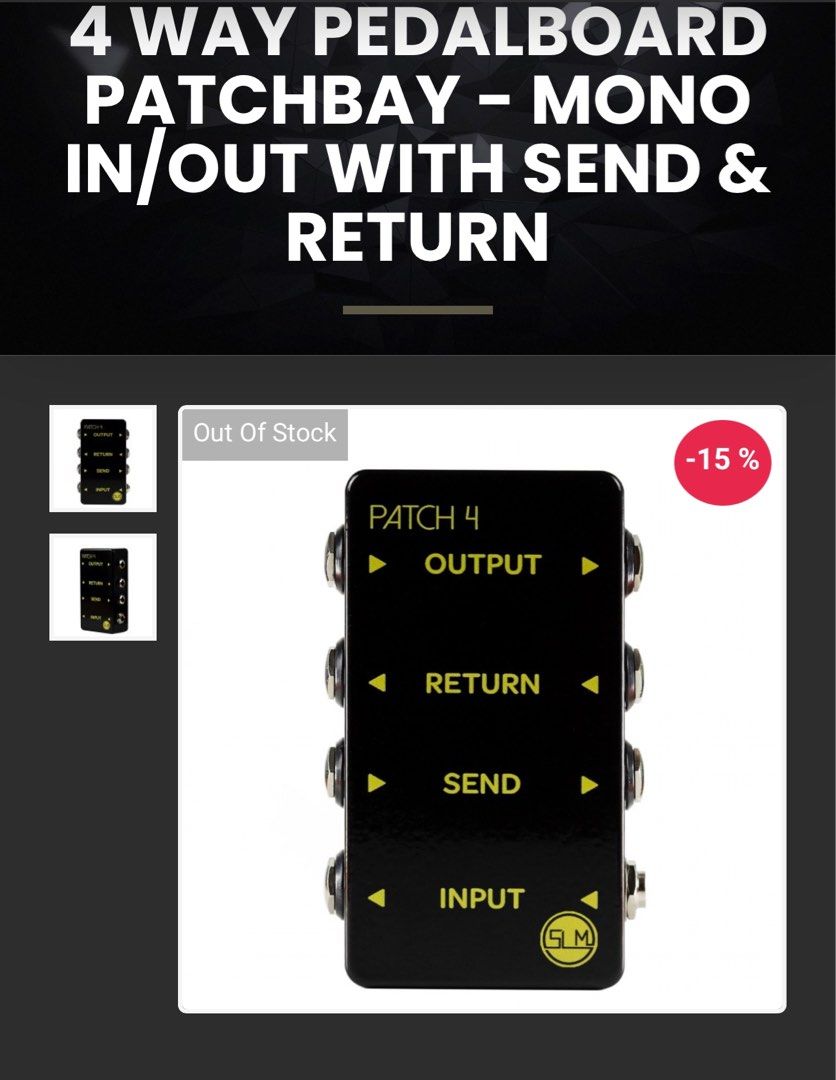 4 cable method send/return fx loop (Category: Music Accessories) located in Singapore. Submitted by IloveApple (Listing ID 1272304029, Image 4). Description: .