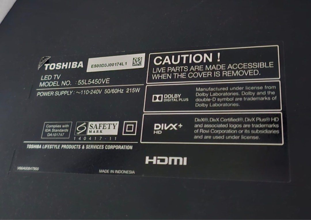 55” Toshiba TV + Mi box, TV & Home Appliances, TV & Entertainment, TV