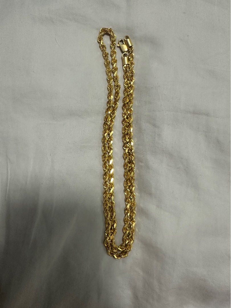 Mens gold rope chain with pendant hotsell