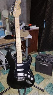 JCRAFT Stratocaster and IBANEZ Amp (complete inclusions)