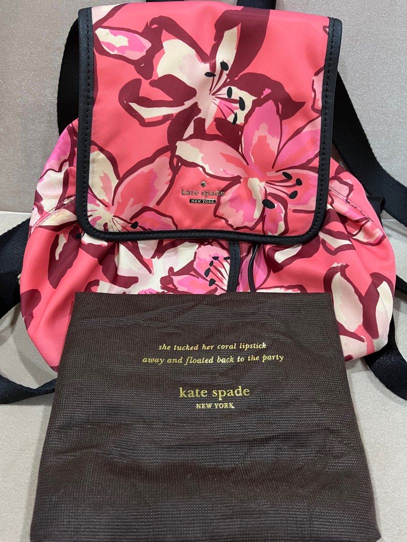 Kate spade backpack floral on sale