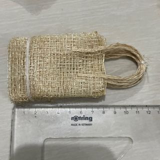 Abaca fiber small souvenir gift bag packaging 2x3