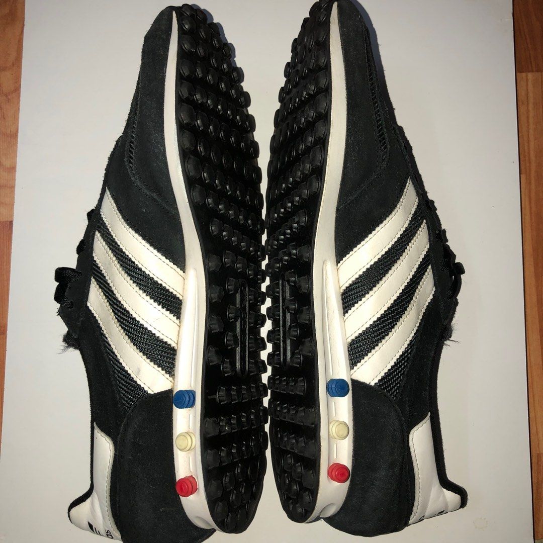 Adidas la hotsell trainer black white