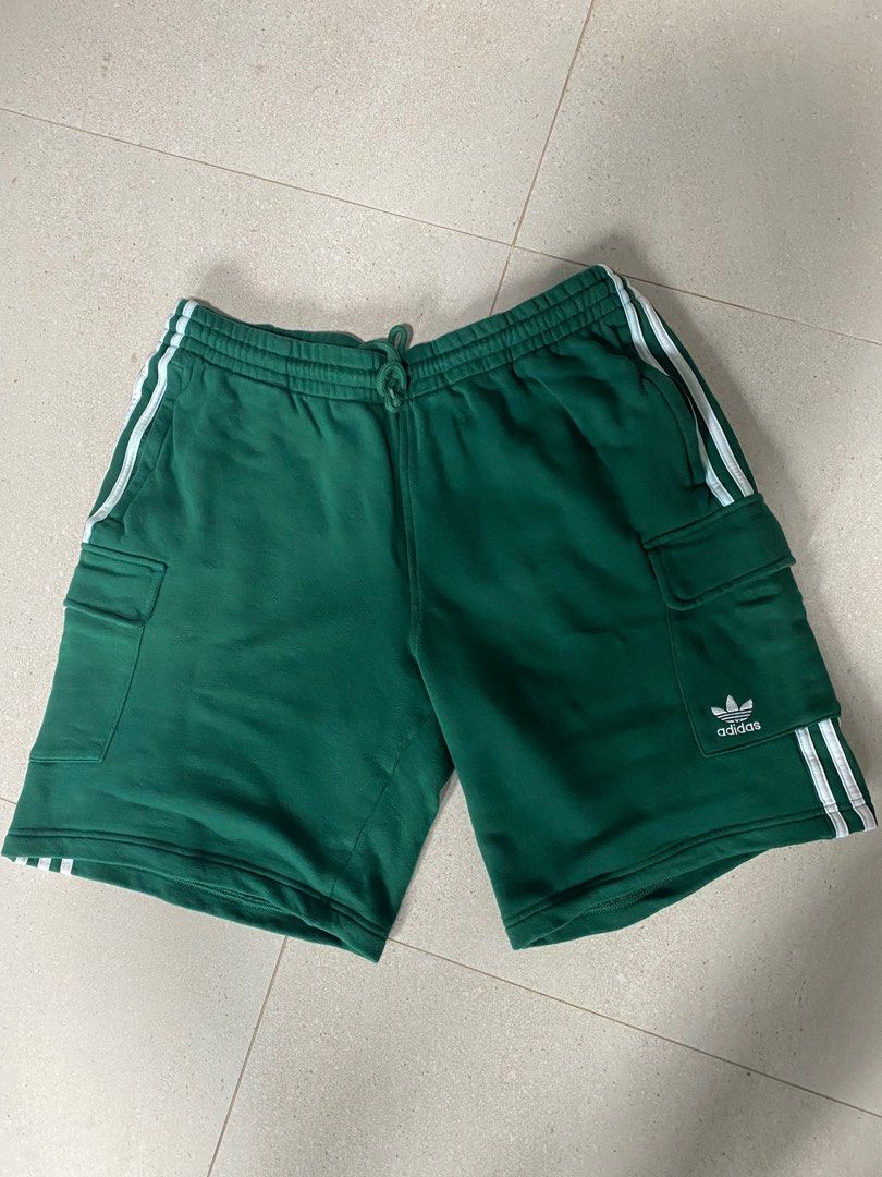 green adidas mens shorts
