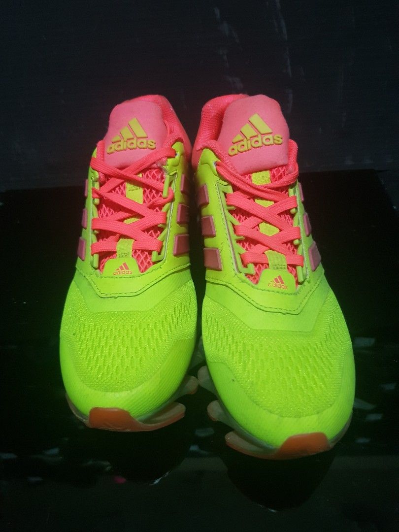 Adidas springblade sales verde com laranja