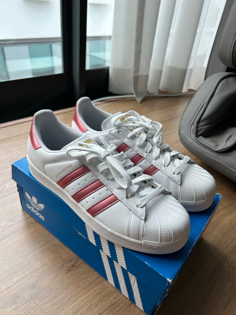 Adidas superstar outlet red rose