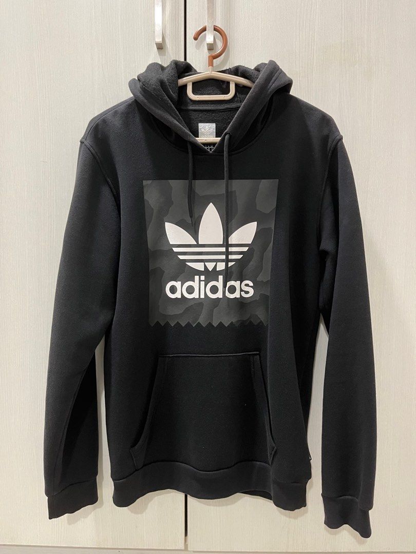 Trefoil solid hoodie sales