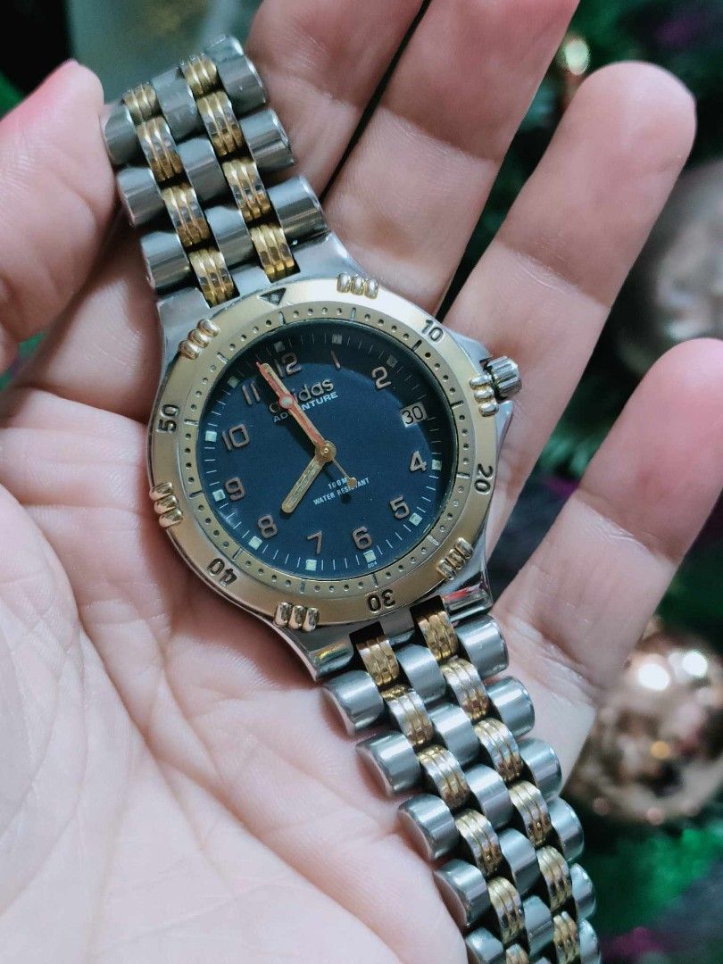 Adidas two tone watch Women s Fashion Watches Accessories