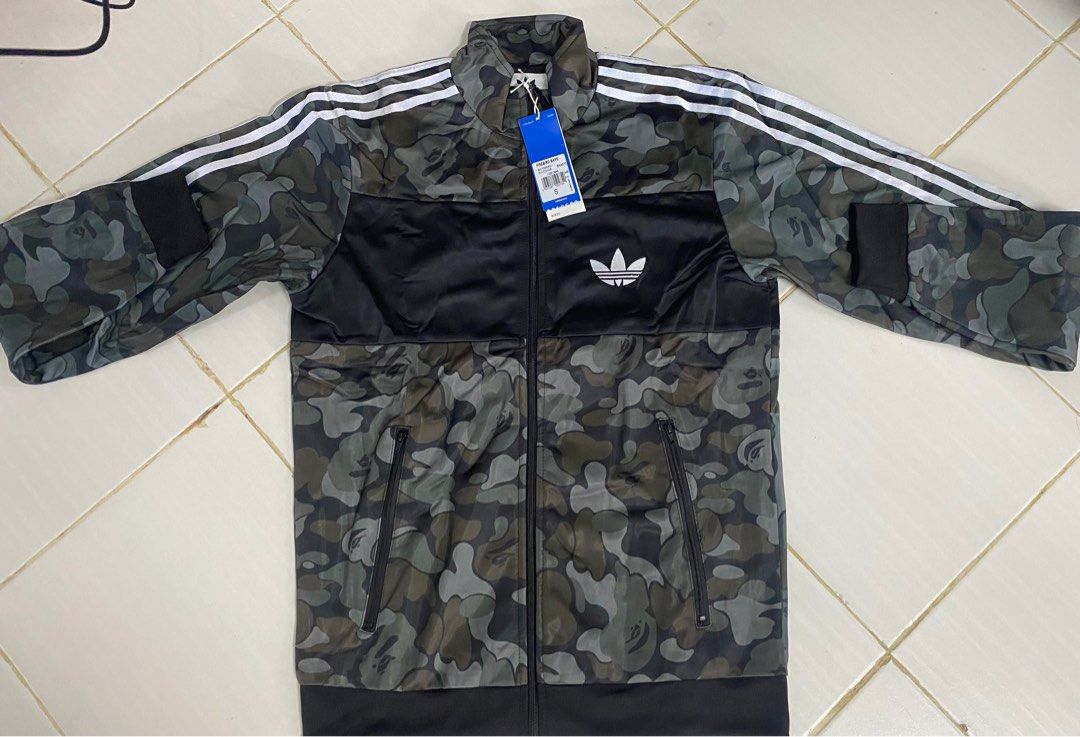 Adidas x Bape FireBird Jacket Men s Fashion Tops Sets Tshirts