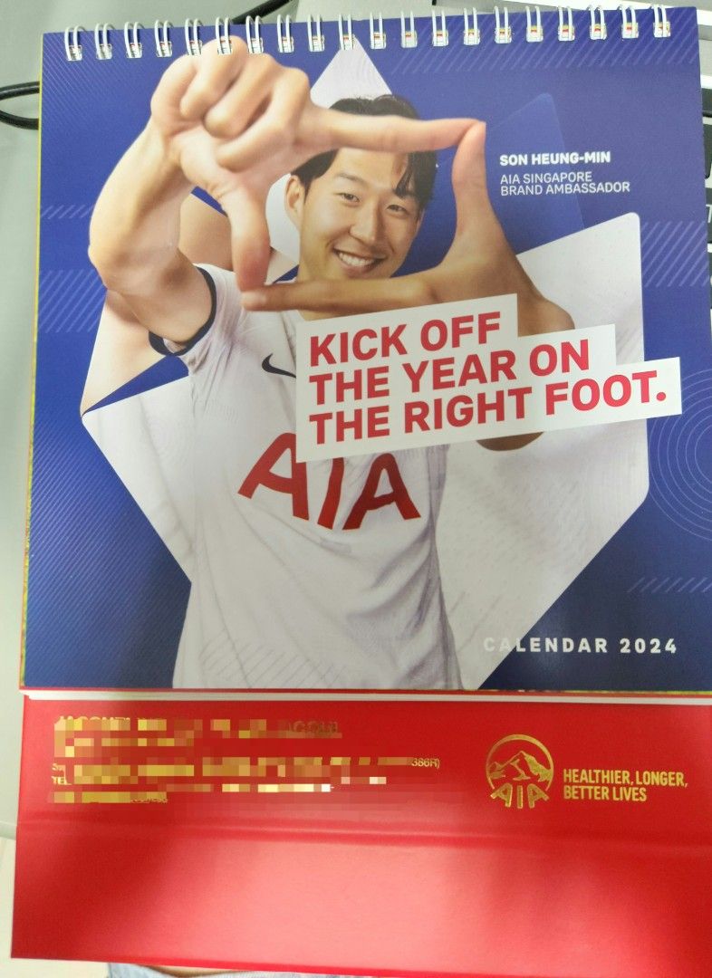 AIA table calendar 2024, Everything Else on Carousell