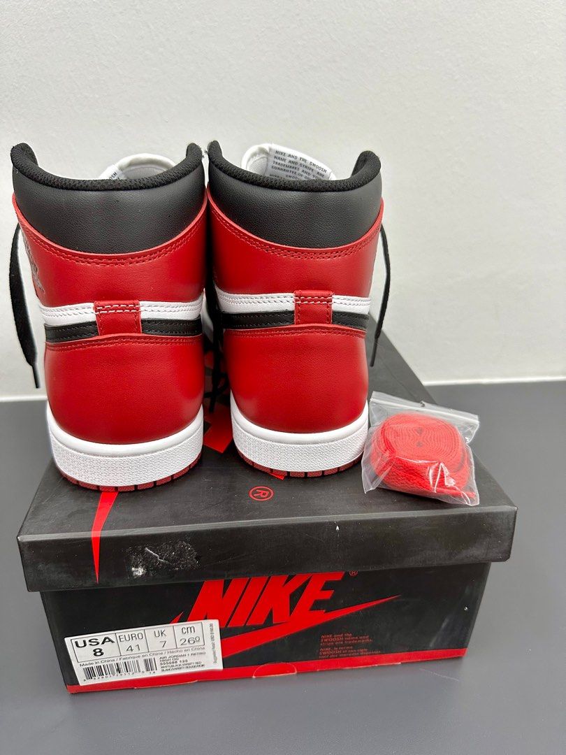 Nike air jordan 1 retro high new arrivals og black toe