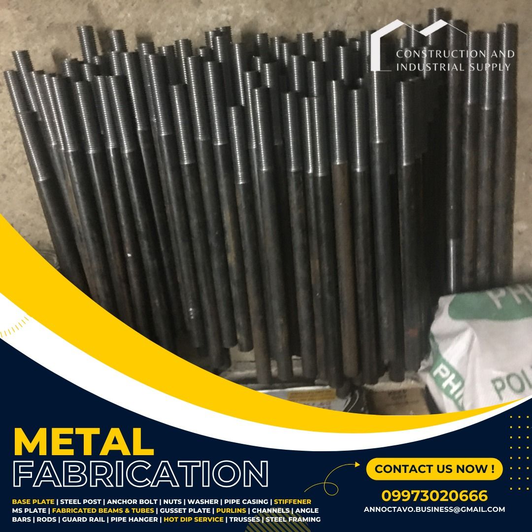 Anchor Bolt Fabrication Metal Fabrication Base Plate Bolts and