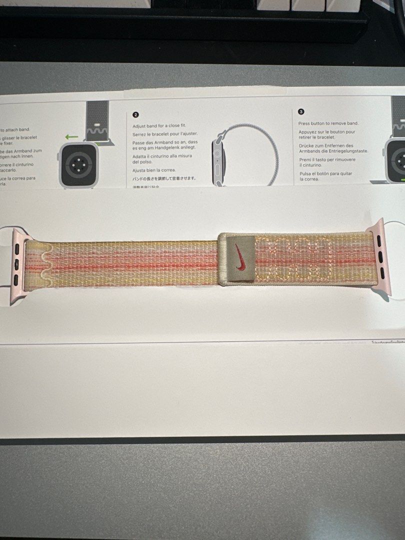 45mm Starlight/Pink Nike Sport Loop - Apple