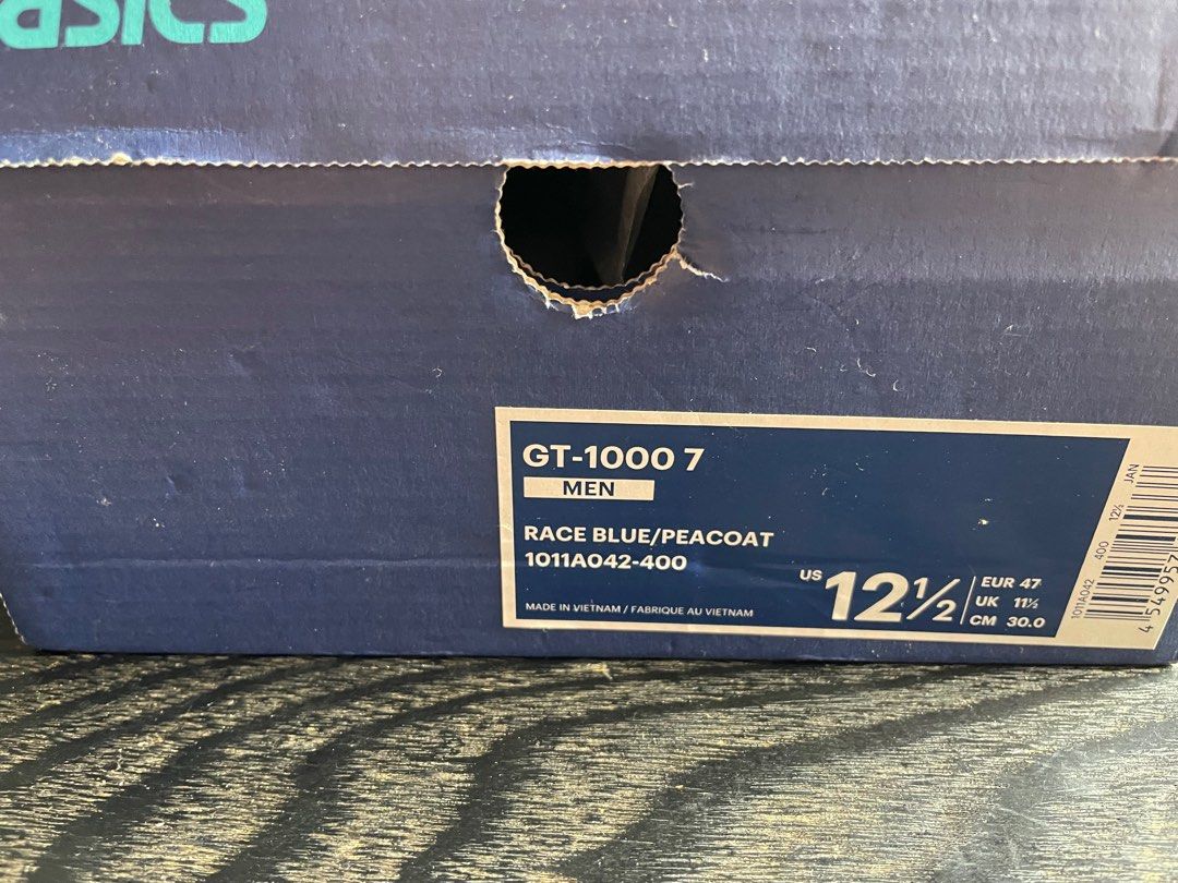ASICS GT 1000 7 RACE BLUE PEACOAT COLOR EUR 47 Men s