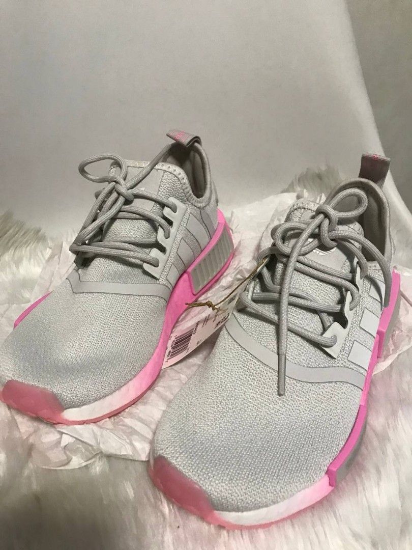Nmd grey and on sale pink