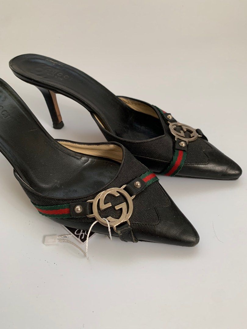 Gucci kitten heel mules store