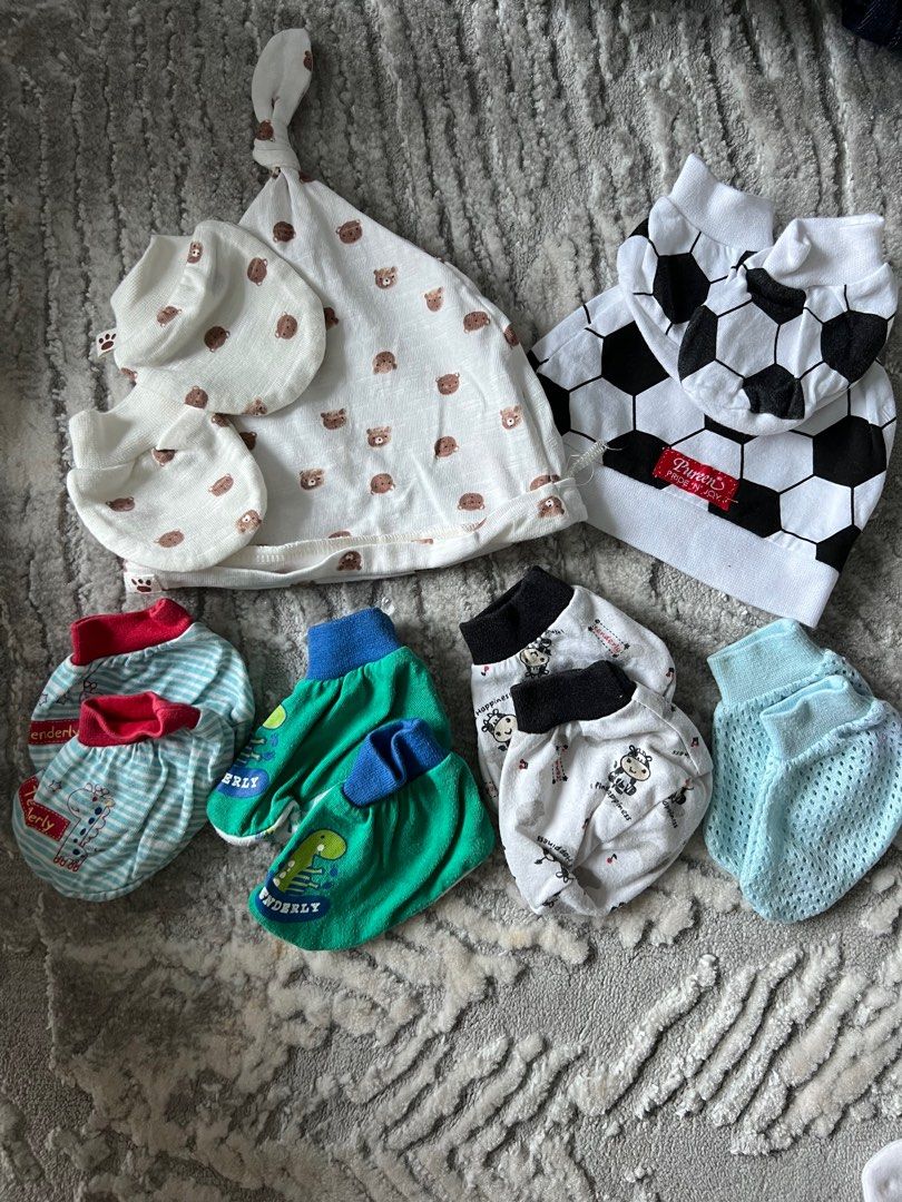 Baby mittens booties hat Babies Kids Babies Kids Fashion on