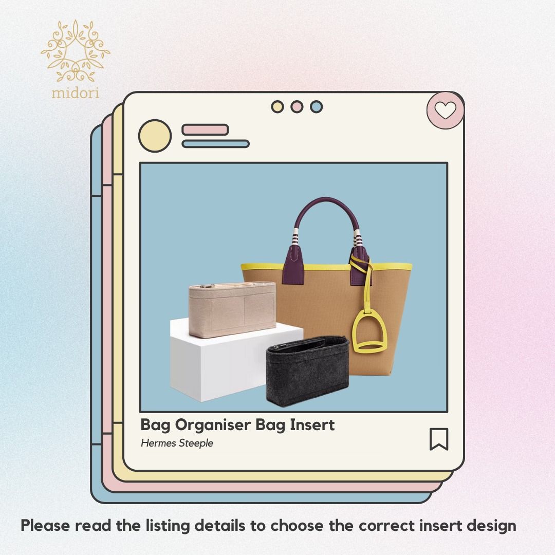 Bag Insert Bag Organiser for Hermes Steeple Luxury Bags