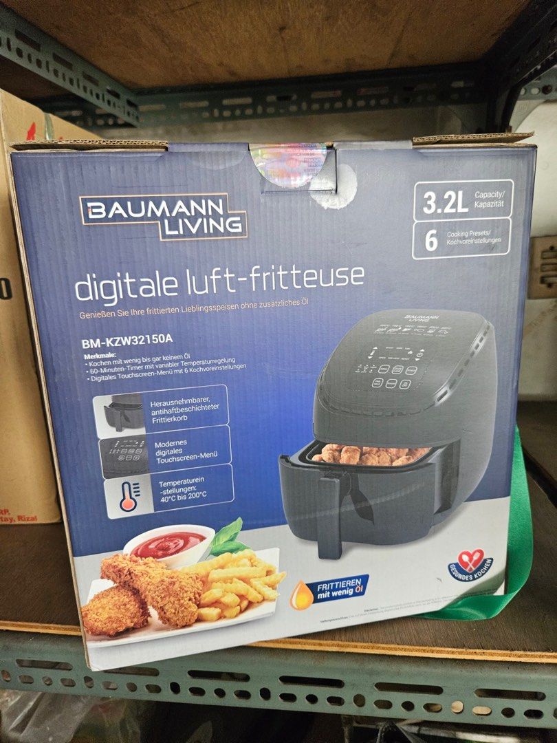 baumann air fryer 3.2l, TV & Home Appliances, Kitchen Appliances