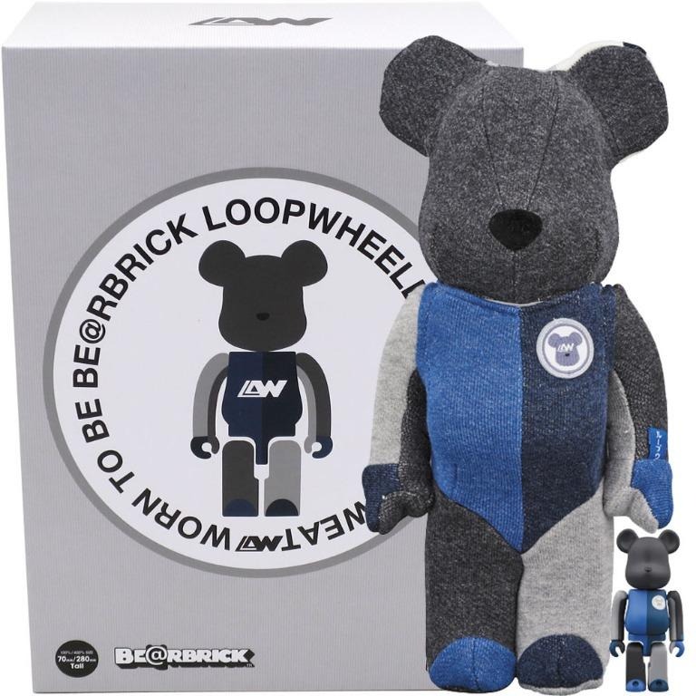 1点物になります。 BE@RBRICK LOOPWHEELER 100％ u0026 400％ | www