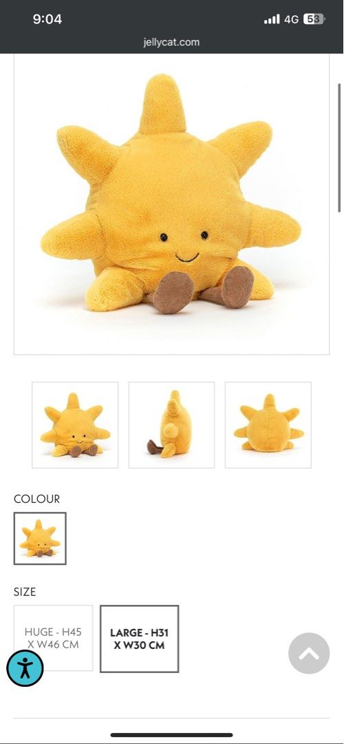 Jellycat sales starfish large