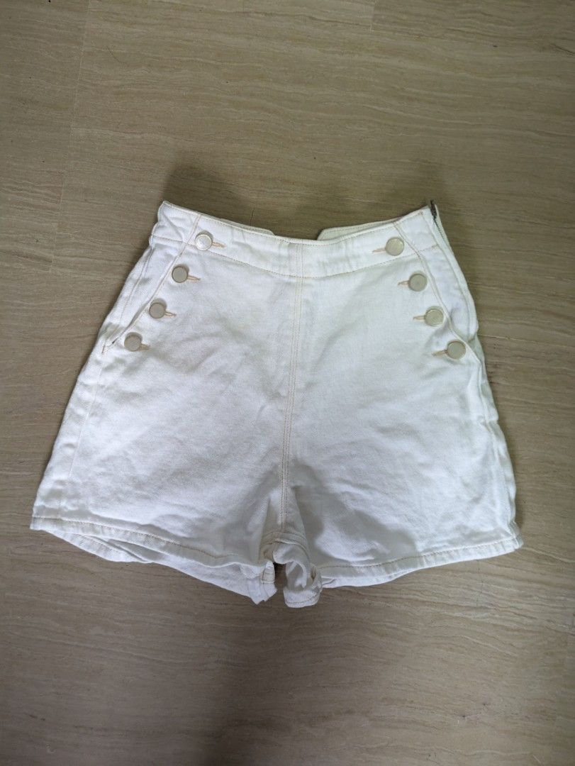BNWT Zara White Shorts Size EU34