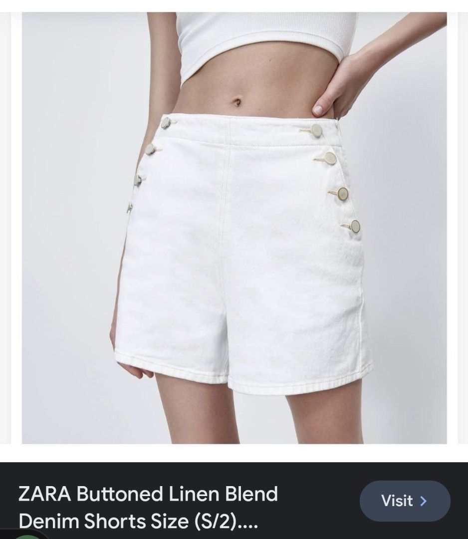 White under shorts womens top