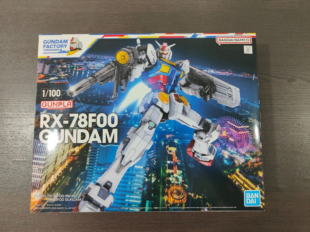 Price Drop!!! BRAND NEW Gundam Factory Yokohama RX-78F00 Gundam (Category: Gundam Model Kits) located in Singapore. Submitted by cosmicmoon_42ccdc (Listing ID 1272269502, Image 1). Description: Model: RX-78F00 Limited Exclusive run Gunpla Brand new, unassembled. Packaging intact. Bought in Yokohama, Japan. Model and type only can be purchased at Gundam Factory Yokohama. Size is 1/100 of moving 18 metre tall Gundam with 2 world records. Mini box c