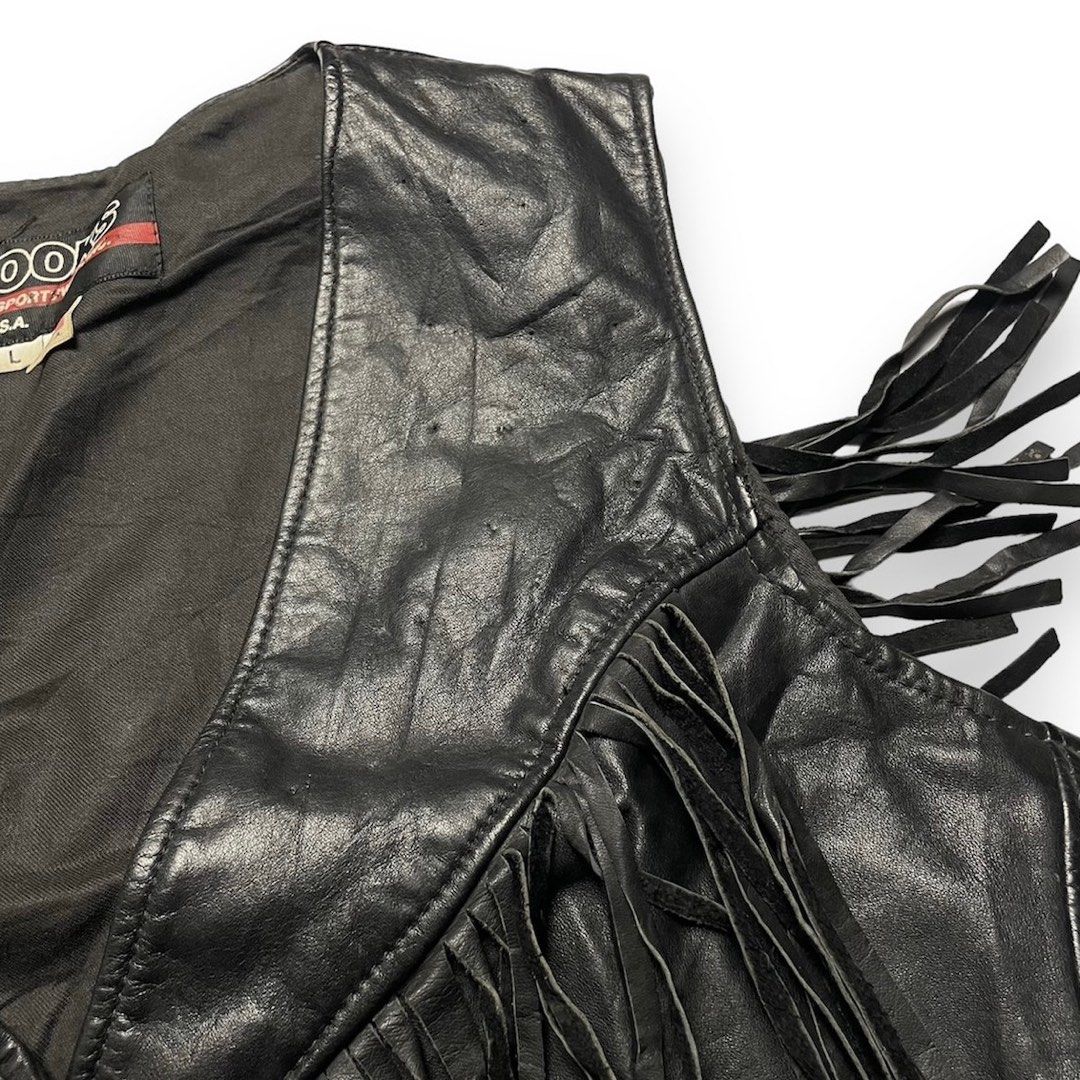 Brooks Leather Vest Jacket