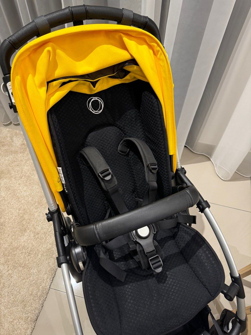 Bugaboo Bee 6 Aluminium Chassis Yellow Canopy Babies Kids Going Out Strollers on Carousell