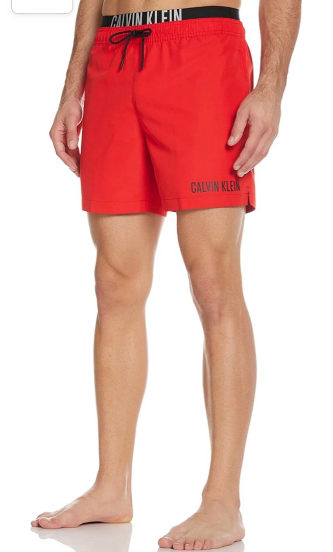 Red calvin klein shorts outlet