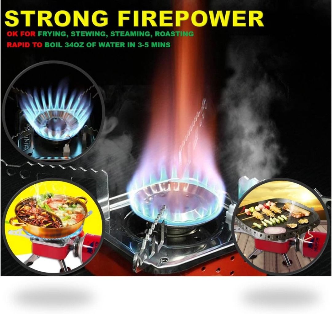 Lightweight Outdoor Camping Stove Foldable Gas Stove Cookout Burner  Backpacking Cooking Stove,Camping Backpacking Stoves