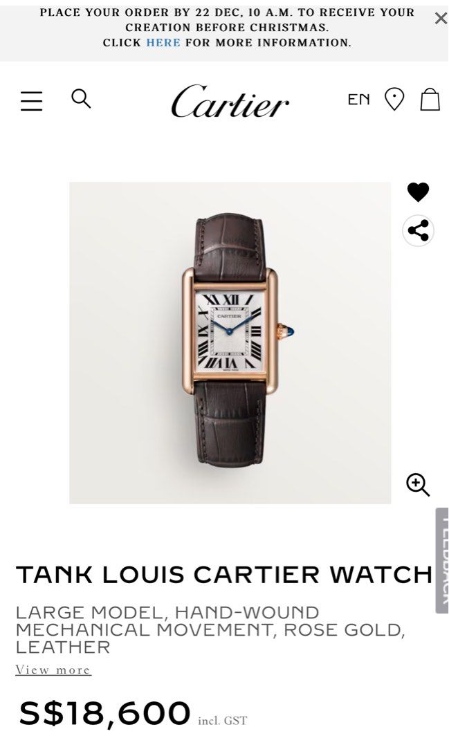 Cartier tank WGTA0011
