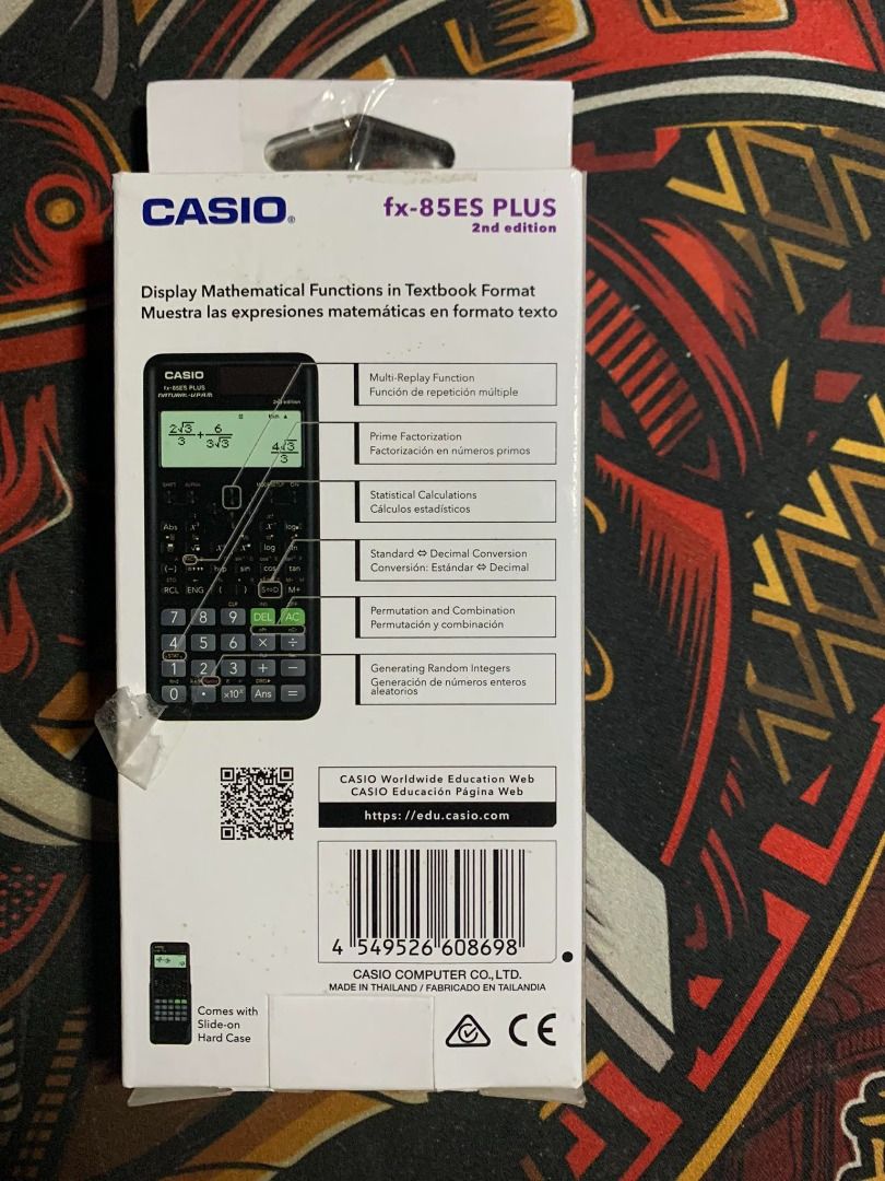 CASIO FX85ES PLUS 2ND EDITION SCIENTIFIC CALCULATOR 2 WAY POWER