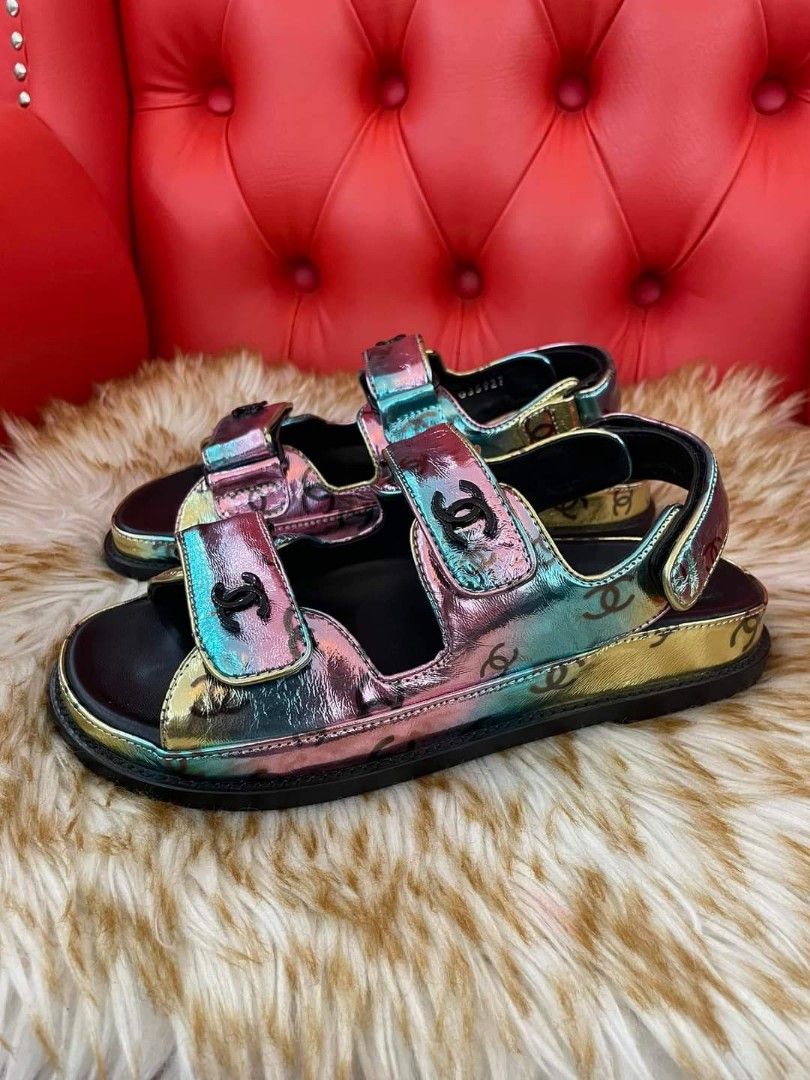 Chanel dad Size 38 C Women s Fashion Footwear Flats Sandals