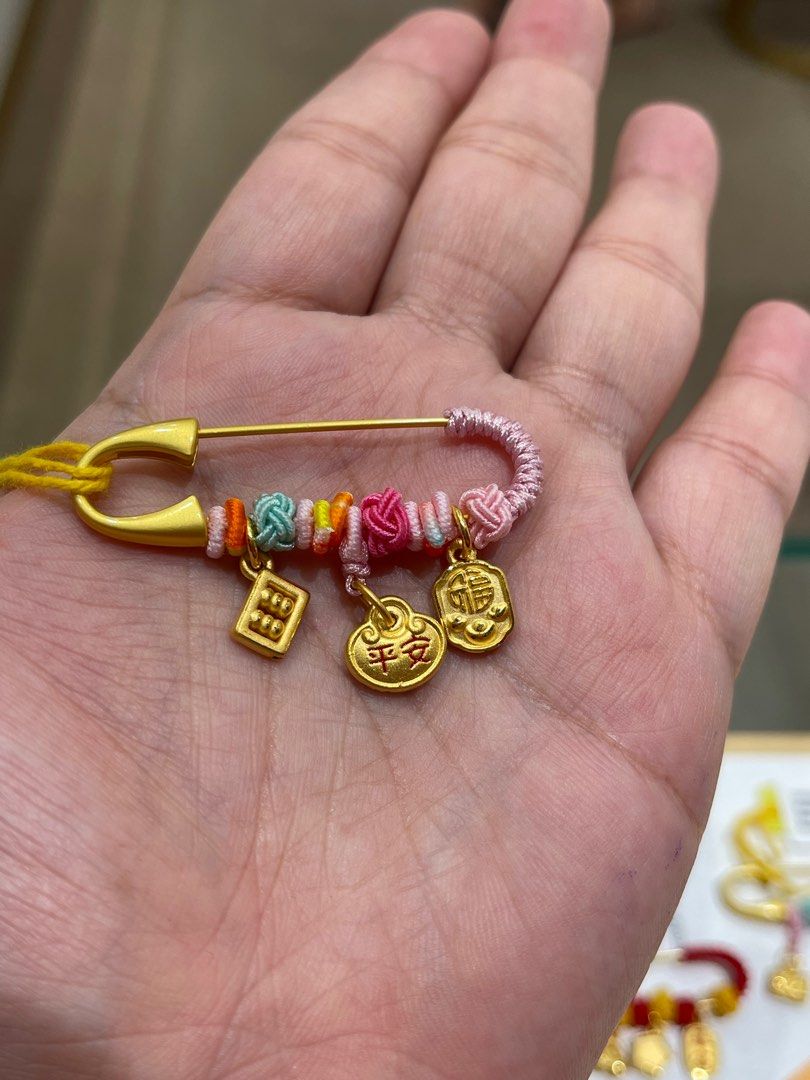 CHEAPEST 999 24k gold baby brooch