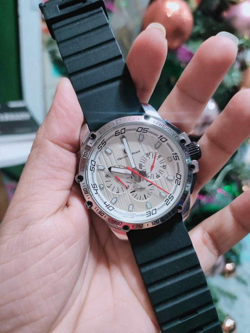 Christian pearl watch sale