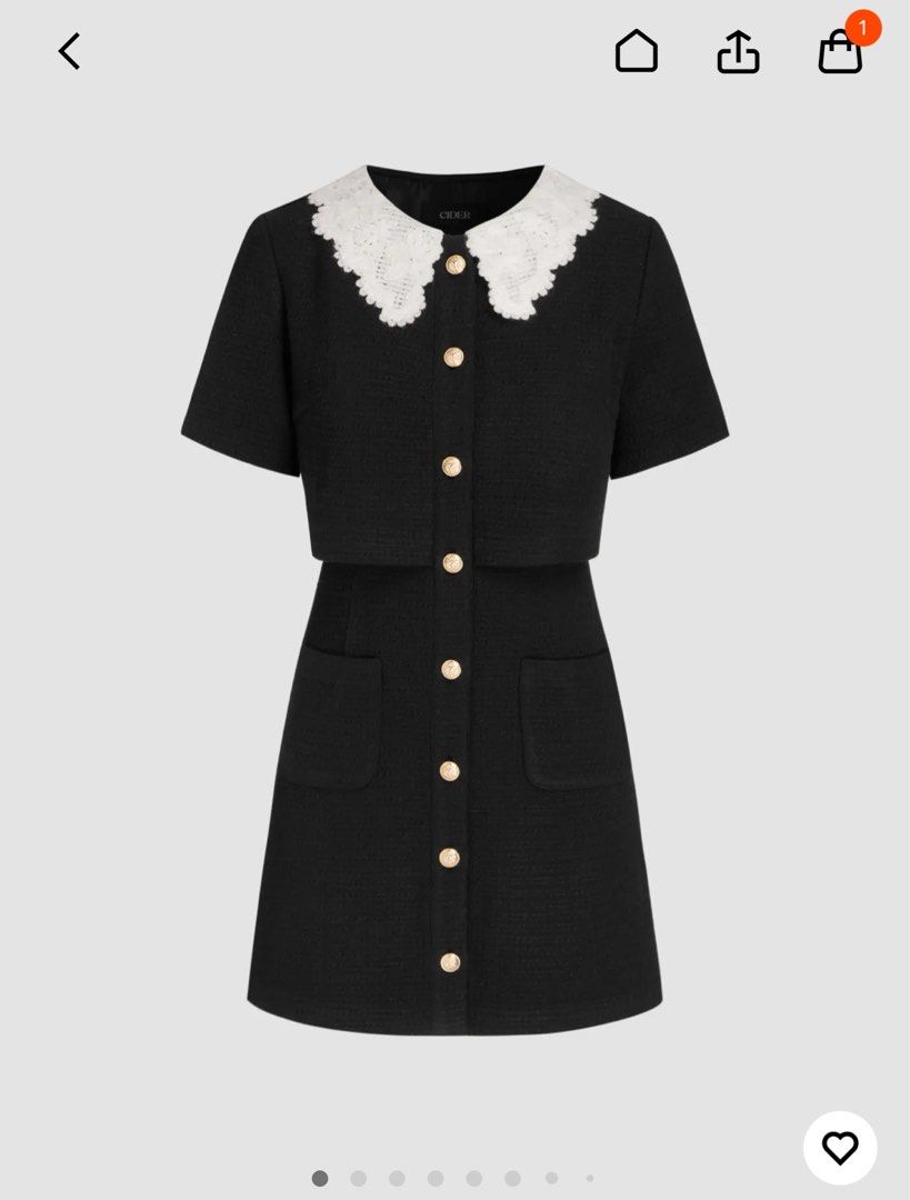 Cider black dress, Women's Fashion, Dresses & Sets, Dresses on Carousell