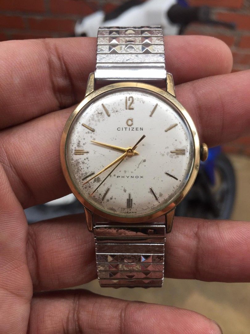CITIZEN PHYNOX 15JEWELS 腕時計14KGOLDFILLED